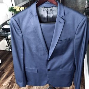Blue Zara suit